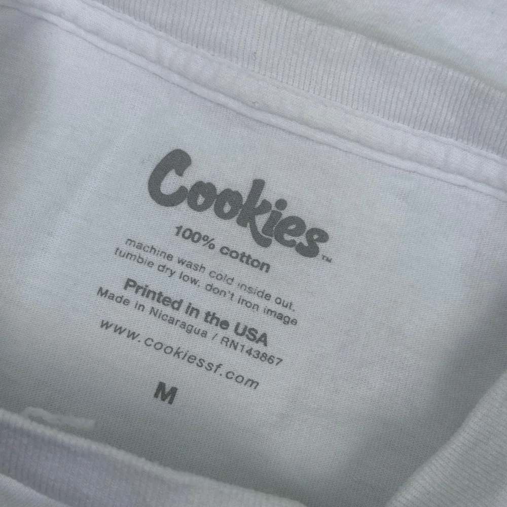 Cookies SF Mens White Graphic Logo T-Shirt Size M Short Sleeve Cotton‎ Tee